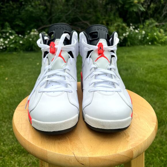Nike Air Jordan 6 Retro White Infrared 2014 Men\'s Shoes - Size 10.5 - Ships Now main image 9